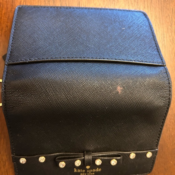 Kate Spade Black Wallet with Crystal Accents - Picture 3 of 5